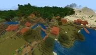 Dark oak and savannah Minecraft biomes (Image via progameguide)